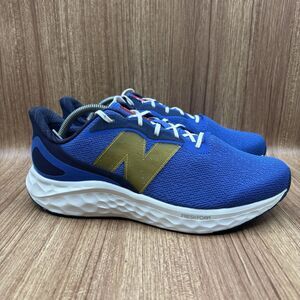 New Balance Fresh Foam Arishi v4 Marine Blue Hot Marigold Men Sz 10.5 4E X Wide